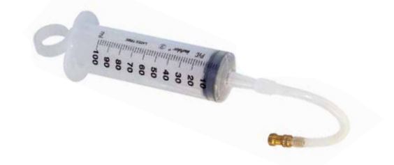 ROTO - Jeringa dosificadora para líquido Tubeless, con latiguillo y adaptador de válvula - RT2400