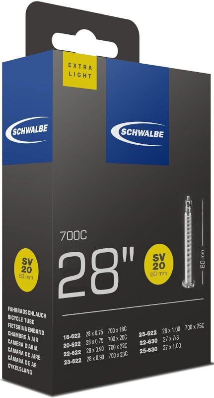 SCHWALBE - SV20 700 Extralight Presta 80 mm -  - 191220